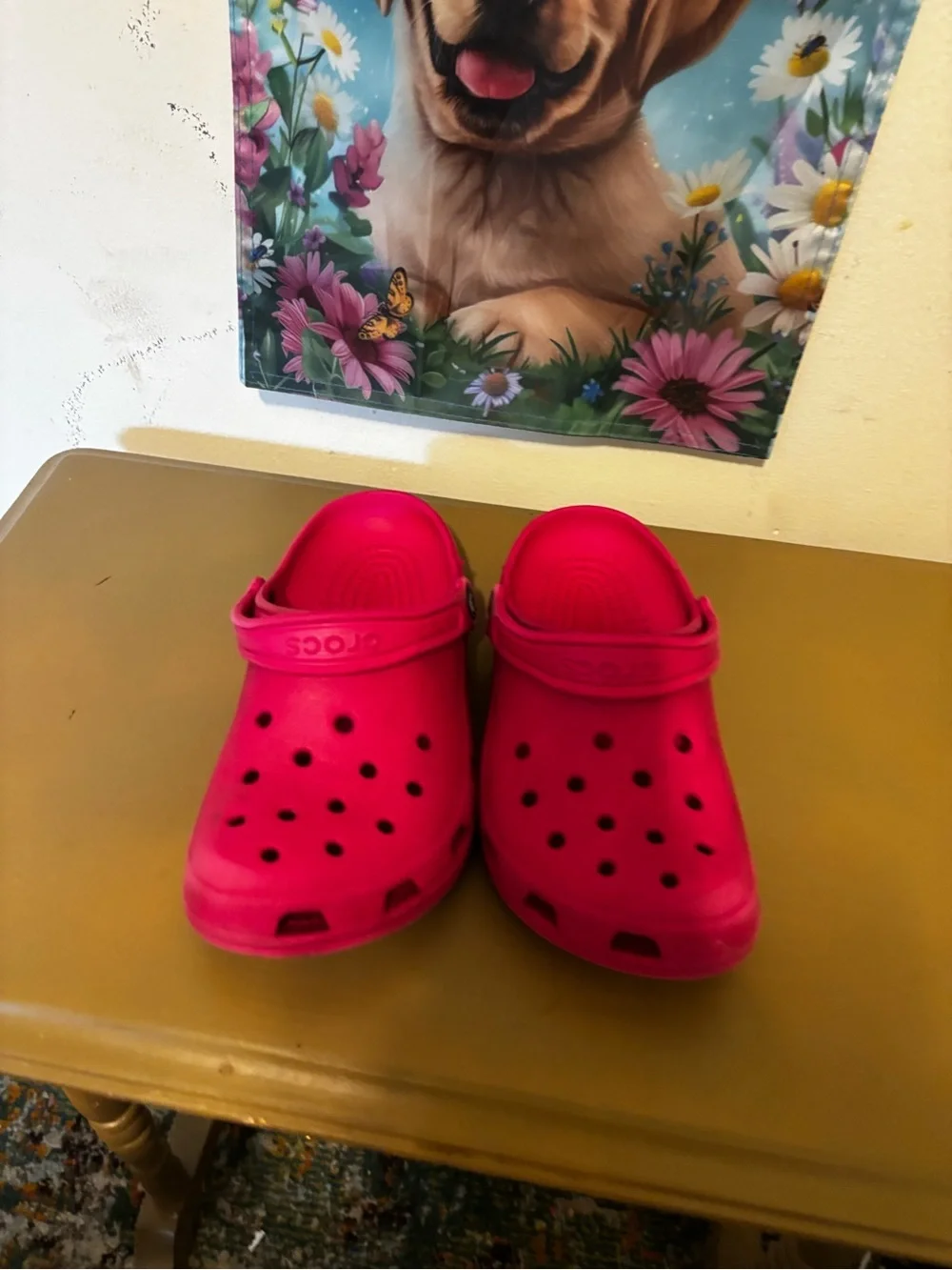 CROCS Kids Classic Clog in Bright Pink